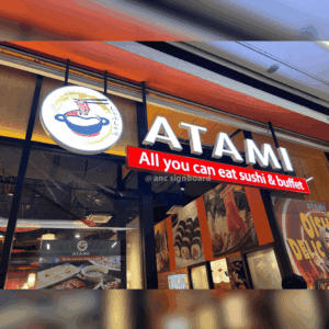 3d lettering signage